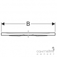 Прямокутний тонкий акриловий душовий піддон 1400х900 Geberit Nemea 550.578.00.1 білий