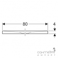Прямоугольный тонкий душевой поддон из искусственного камня 1400х800 Geberit Olona 550.768.00.1 матовый белый