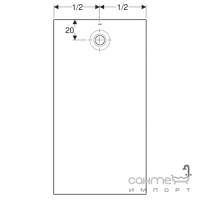 Прямоугольный тонкий душевой поддон из искусственного камня 1700х900 Geberit Olona 550.779.00.1 матовый белый