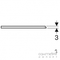 Боковая панель для ассиметричной ванны Geberit Selnova Square 554.894.01.1 белая