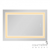 Прямоугольное зеркало с LED-подсветкой, диммером, подогревом Qtap Cardinal Touch 1200х800 3000-6500K QT0478C12080