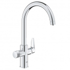 Смеситель для кухни с изливом для фильтрованной воды Grohe Blue Pure StartCurve 30592000 хром