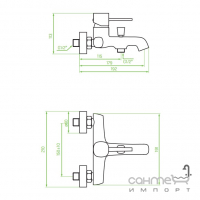 Смеситель для ванны Laveo Pola BAP_010D хром