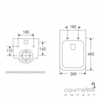 Безободковый подвесной унитаз с сидением slim softclose Mixxus Premium Ellipse-0303-T3 Tornado 3.0 белый