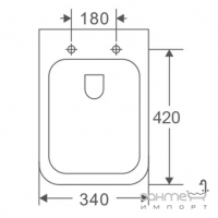 Безободковий підвісний унітаз з сидінням slim softclose Mixxus Premium Quadro-0301-R білий