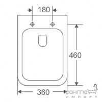 Безободковый подвесной унитаз с сидением slim softclose Mixxus Premium Quadro-0302-R белый