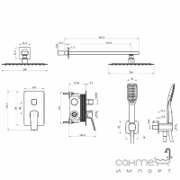 Душевая система скрытого монтажа Armaform Merida 2139-501-00 хром