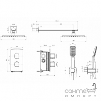 Душевая система скрытого монтажа с термостатом Armaform Merida 2139-601-00 хром