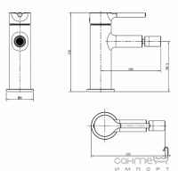 Смеситель для биде Armaform Silvia 2037-015-81 матовый черный