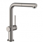 Смеситель для кухни с вытяжным изливом Hansgrohe Talis M54 72808340 матовый черный хром