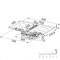 Индукционная варочная поверхность с встроенной вытяжкой Franke Maris 2gether FMA 8391R HI 340.0705.336 черная