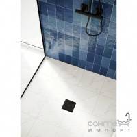 Точковий душовий трап Hansgrohe Raindrain Point 100x100 56247670 матовий чорний/під плитку