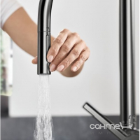 Смеситель для кухни с вытяжным изливом Hansgrohe Talis M54 72800340 матовый черный хром