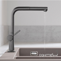 Смеситель для кухни с вытяжным изливом Hansgrohe Talis M54 72808340 матовый черный хром