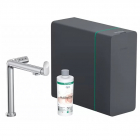 Змішувач для кухні + стартовий комплект Hansgrohe Aqittura M91 SodaSystem 76837000 хром