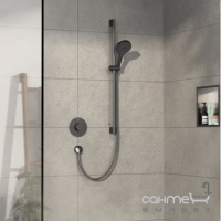 Смеситель-термостат для душа скрытого монтажа Hansgrohe ShowerSelect Comfort S 15553340 матовый черный хром