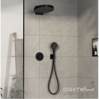 Смеситель-термостат для душа скрытого монтажа на 2 потребителя Hansgrohe ShowerSelect Comfort S 15556670 матовый черный