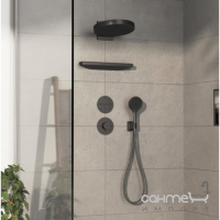 Переключатель режимов скрытого монтажа Hansgrohe ShowerSelect Comfort S 15558340 черный матовый хром