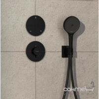 Переключатель режимов скрытого монтажа Hansgrohe ShowerSelect Comfort S 15558670 черный матовый