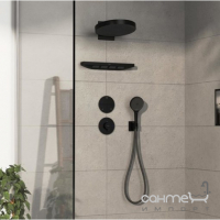 Переключатель режимов скрытого монтажа Hansgrohe ShowerSelect Comfort S 15558670 черный матовый