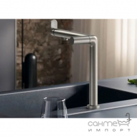 Смеситель для кухни + стартовый комплект Hansgrohe Aqittura M91 SodaSystem 76837800 нержавеющая сталь