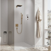 Змішувач-термостат прихованого монтажу на 2 споживачі Hansgrohe ShowerSelect Comfort E 15578140 бронза