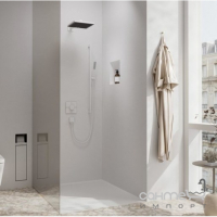 Змішувач-термостат прихованого монтажу на 2 споживачі Hansgrohe ShowerSelect Comfort E 15578700 матовий білий