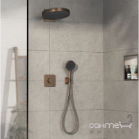 Змішувач-термостат прихованого монтажу на 2 споживачі Hansgrohe ShowerSelect Comfort Q 15586140 бронза