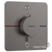 Змішувач-термостат прихованого монтажу на 2 споживачі Hansgrohe ShowerSelect Comfort Q 15586340 матовий чорний хром