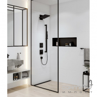 Душовий гарнітур Hansgrohe Pulsify E 100 1jet Unica 65 24370670 матовий чорний