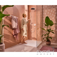 Душевой гарнитур Hansgrohe Pulsify E 100 1jet EcoSmart+ Unica 90 24383700 матовый белый