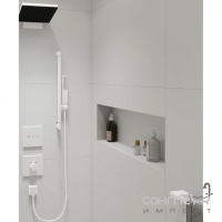 Штанга для душа с душевым шлангом Hansgrohe Unica E Puro 650 EasySlide 24404700 матовый белый