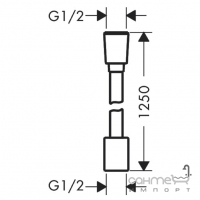 Душовий шланг 1,25 м Hansgrohe Desingflex Planet Edition 28221210 пісок