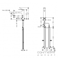 Смеситель для кухни с вытяжным изливом Hansgrohe Zesis M33 KM 160 2j sBox 74823000 хром