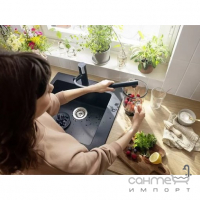 Смеситель для кухни с вытяжным изливом Hansgrohe Zesis M33 KM 160 2j sBox 74823670 матовый черный