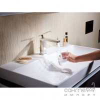 Смеситель для раковины с донным клапаном push-open Hansgrohe Tecturis E 80 CoolStart 73004000 хром