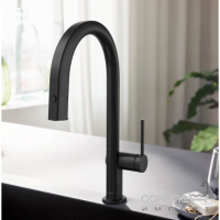 Смеситель для кухни + стартовый комплект Hansgrohe Aqittura M91 SodaSystem 210 1j sBox 76838670 матовый черный