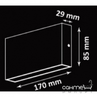 Фасадная подсветка Goldlux Chicago 2х5W 4000K IP44 315700 черная