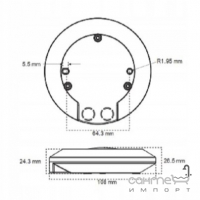 Датчик руху Goldlux ES-M15B Led IP20 318756 білий