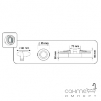 Круглий точковий світильник Goldlux Gaia 320063 чорний