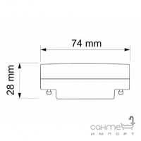 Светодиодная лампочка Goldlux 6W 3000K 327062