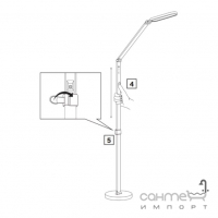 Торшер Goldlux Ferrara LED 13W 3000K-6000K 327369 білий