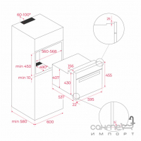 Компактна електрична духова шафа Teka Wish Total HSC 635 S 111140001 скло/нержавіюча сталь