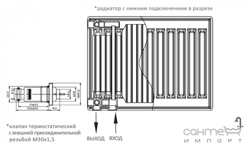 схема подключения панельных радиаторов