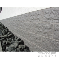 Плитка фасадная, глазурованная 604x296x12 Stroeher Kerabig 8463 KS20 granit (бело-серая)