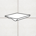 Фігурна плитка для душових піддонів, стік 196x196x10-20 Stroeher Secuton 8620 TS 05 білий