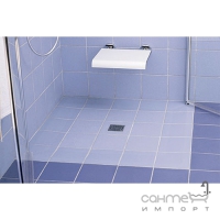 Фігурна плитка для душових піддонів, стік 196x196x10-20 Stroeher Secuton 8620 TS 10 white (біла)