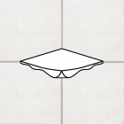 Фігурна плитка для душових піддонів, куток 196x196x10-20 Stroeher Secuton 8625 TS TS 05 білий