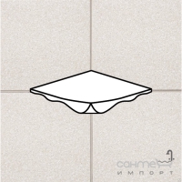 Фігурна плитка для душових піддонів, куточок 196x196x10-20 Stroeher Secuton 8625 TS 10 white (біла)
