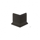 Плинтус угловой, 2 части, внешний 120x96x12 Stroeher Stalotec 4004 330 graphite (черный)